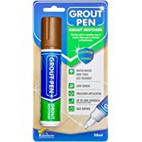 Grout Pen Large Brown - Revives &amp- Restores Stained Tile Grout Leaving a Clean Fresh Look by Rainbow Chalk Markers
